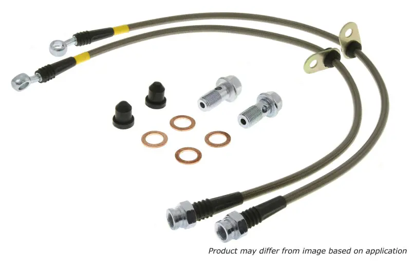 Stoptech Stainless Steel Front Brake Lines For 2011–2014 Jeep Grand Cherokee 1