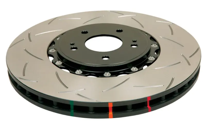Dba 08+ Evo X Front Slotted 5000 Series 2 Piece Rotor Assembled W/ Black Hat 1