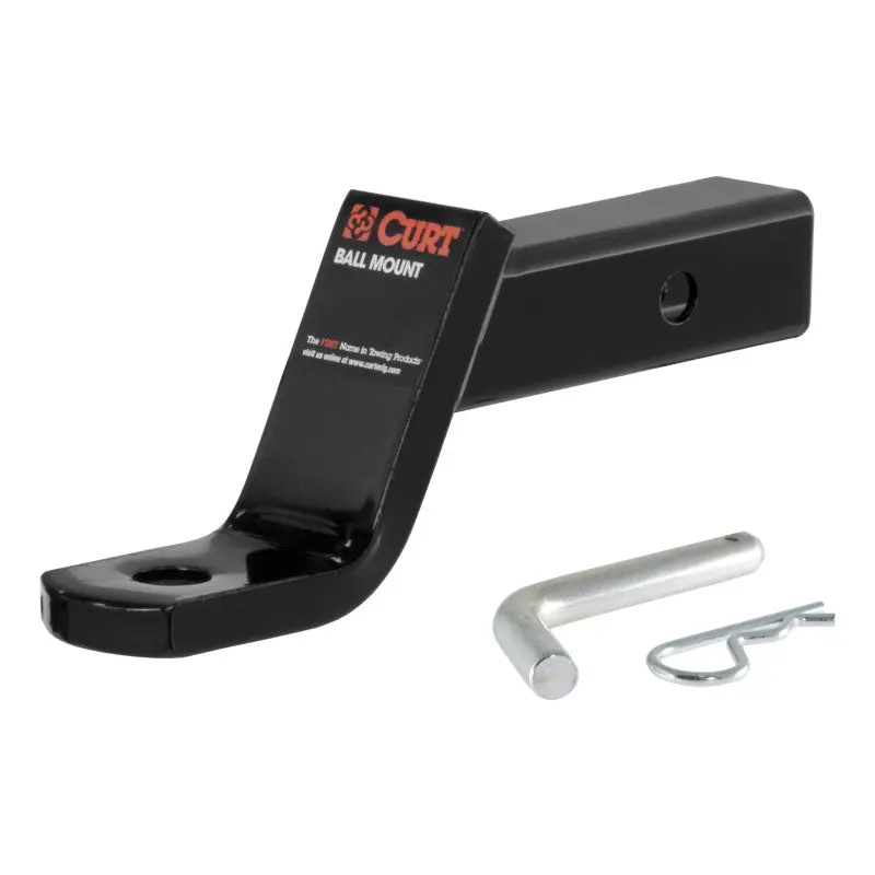 Curt Class 3 Ball Mount With Pin – 2" Shank, 4" Drop, 8.25" Length, 7,500 Lb Capacity 1