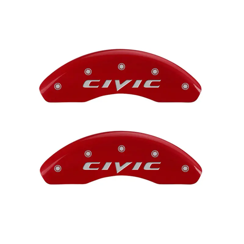 Mgp Engraved Red Caliper Covers – Front & Rear For 2015+ Honda Civic 1