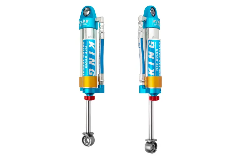 King 2.5-Inch Rear Piggyback Reservoir Shocks With Adjuster – Compatible With 1996–2004 Toyota Tacoma (6-Lug) 1