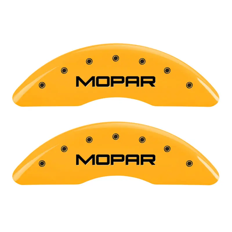 Mgp Engraved Yellow Caliper Covers – Front & Rear For 2004 Chrysler Pacifica (Mopar Fit) 1
