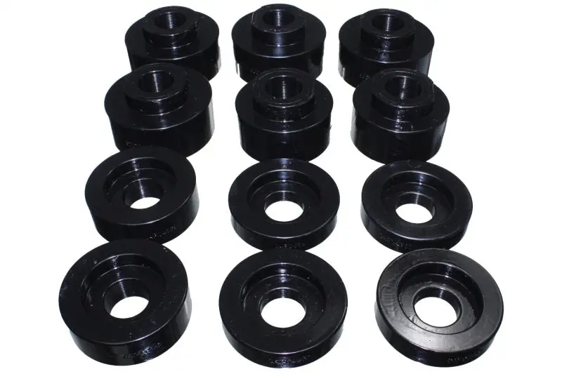 Energy Suspension Body Mount Kit — Black Polyurethane — For 2008–2016 Ford Super Duty Trucks (F-250 To F-550, Standard & Super Cab) 1
